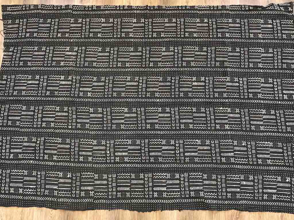 XL Contemporary Batik Mudcloth Mali African Textile | 96 x 67"