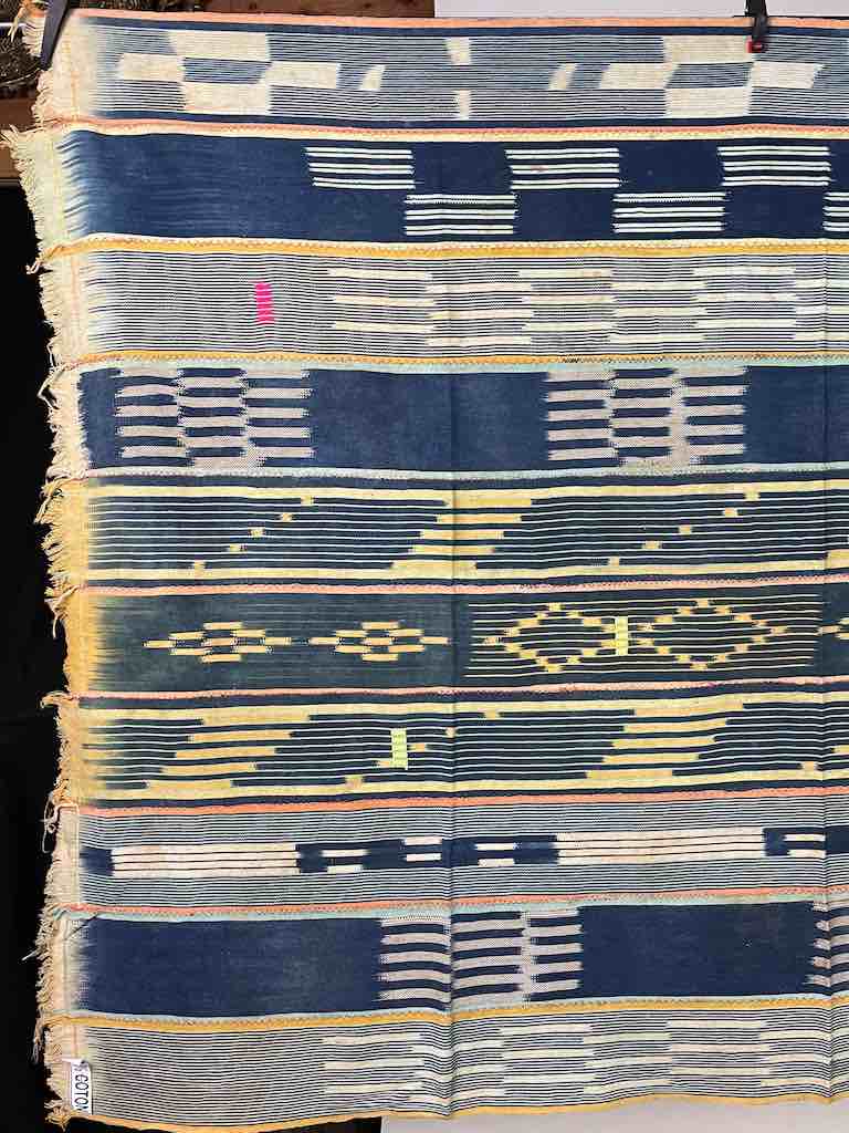 Vintage Baule African Cloth Textile "Wrapper" | 54" x 41"