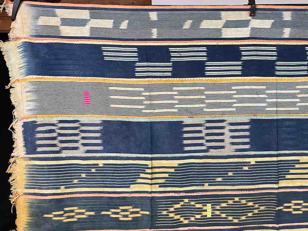 Vintage Baule African Cloth Textile "Wrapper" | 54" x 41"