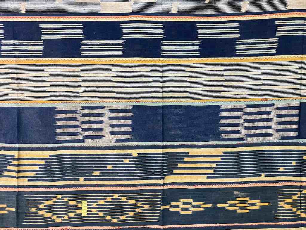 Vintage Baule African Cloth Textile "Wrapper" | 54" x 41"