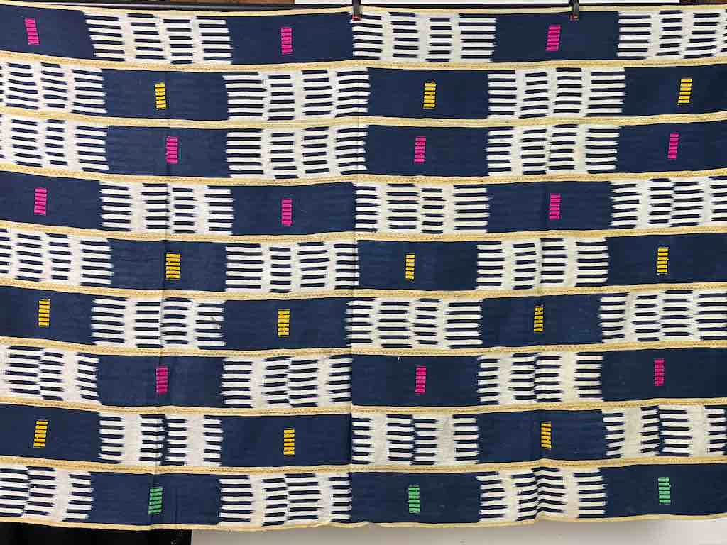 Vintage Baule African Cloth Textile "Wrapper" | 57 x 39"