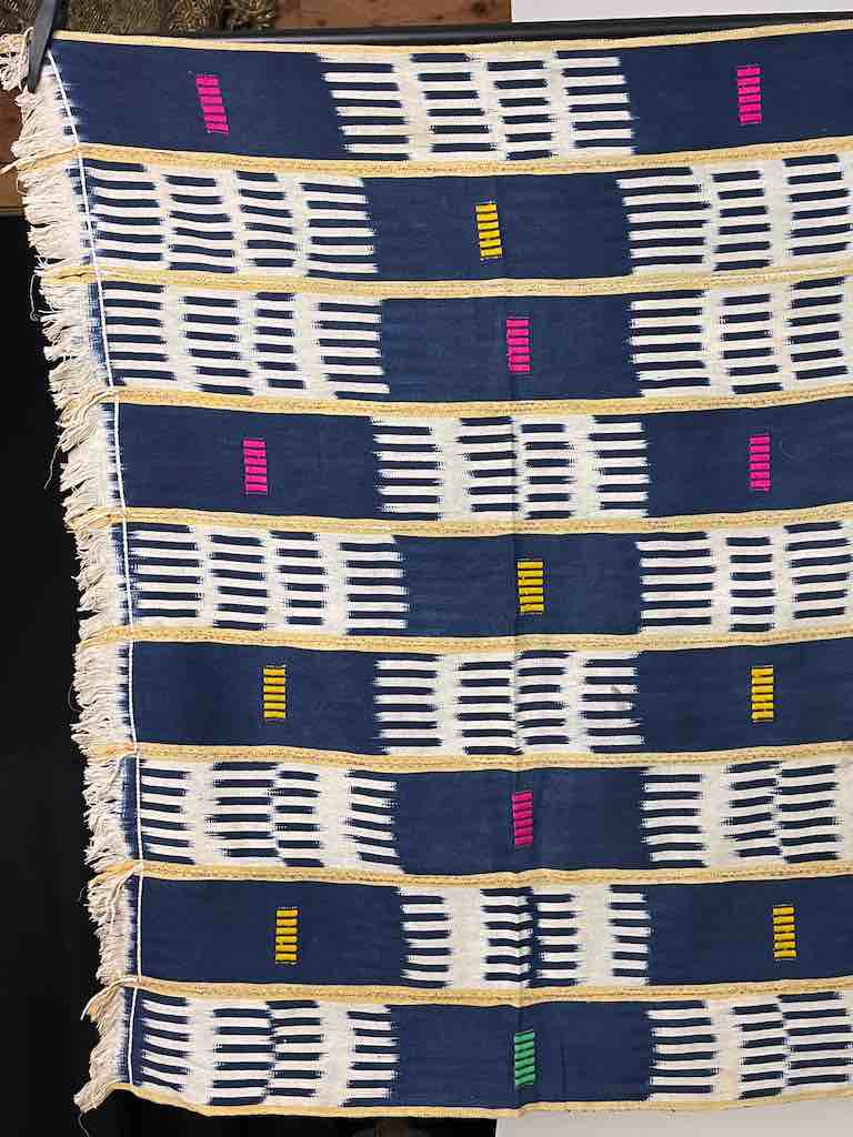 Vintage Baule African Cloth Textile "Wrapper" | 57 x 39"