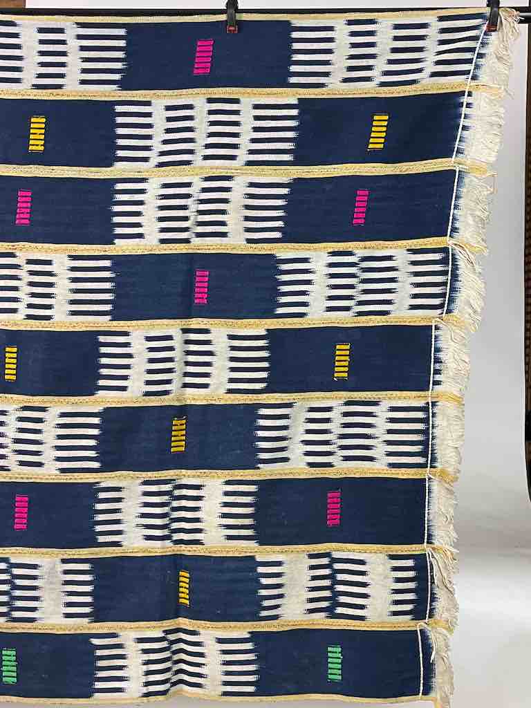 Vintage Baule African Cloth Textile "Wrapper" | 57 x 39"