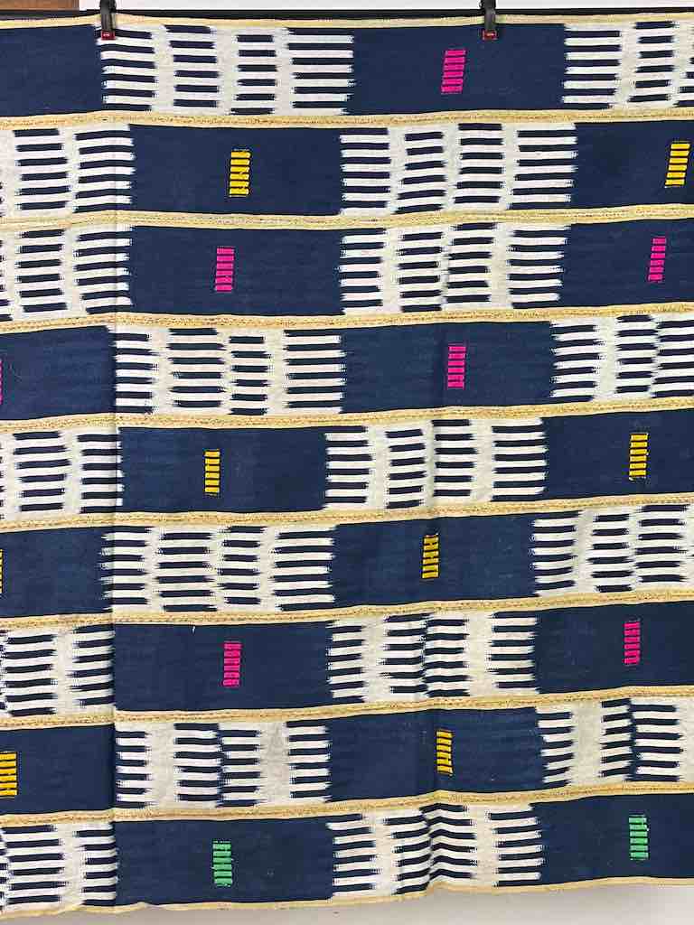 Vintage Baule African Cloth Textile "Wrapper" | 57 x 39"