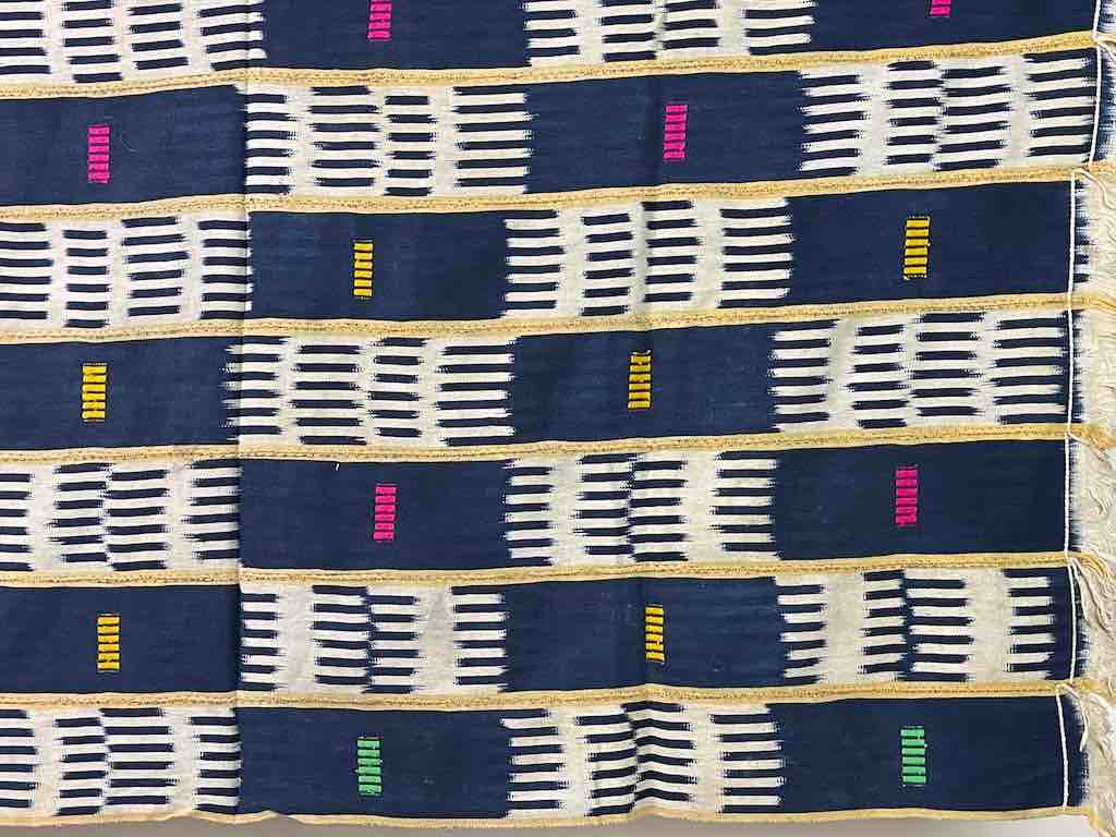 Vintage Baule African Cloth Textile "Wrapper" | 57 x 39"