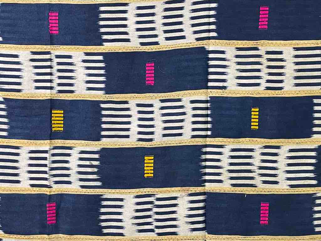 Vintage Baule African Cloth Textile "Wrapper" | 57 x 39"