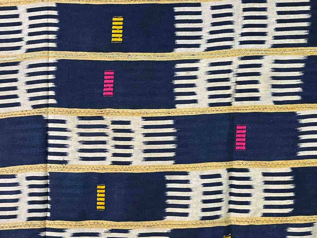 Vintage Baule African Cloth Textile "Wrapper" | 57 x 39"
