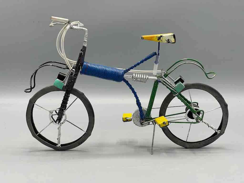 African Recycled Painted Wire Spring Design Mountain Bike - Burkina Faso