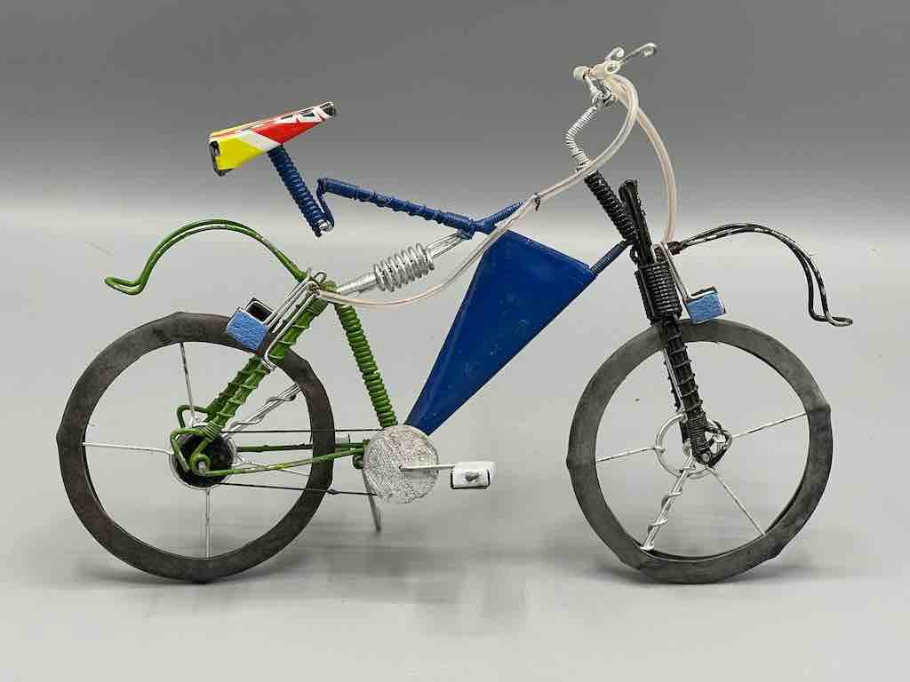 African Recycled Painted Wire Spring Design Mountain Bike - Burkina Faso