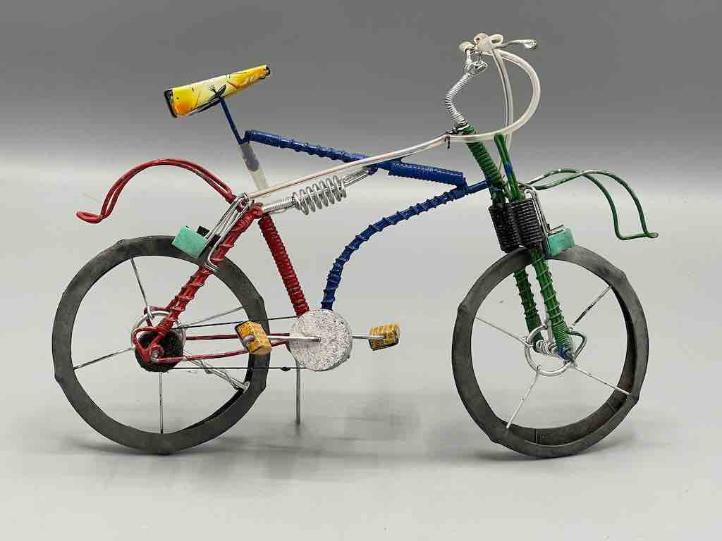 African Recycled Painted Wire Spring Design Mountain Bike - Burkina Faso