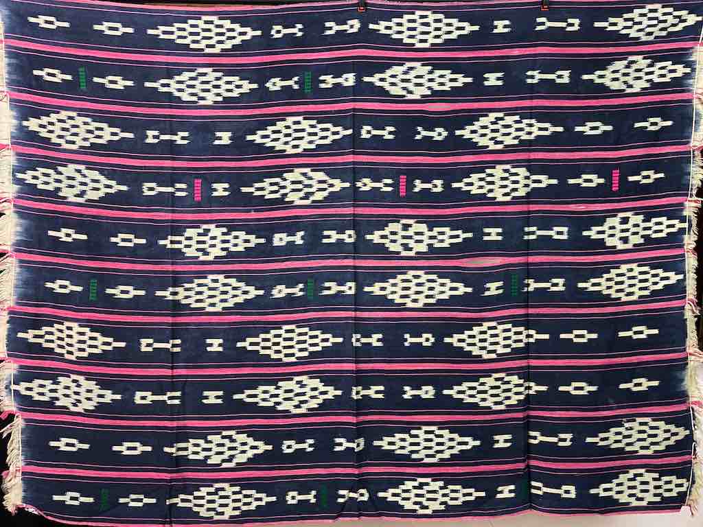Vintage Baule African Cloth Textile "Wrapper" | 56" x 43"