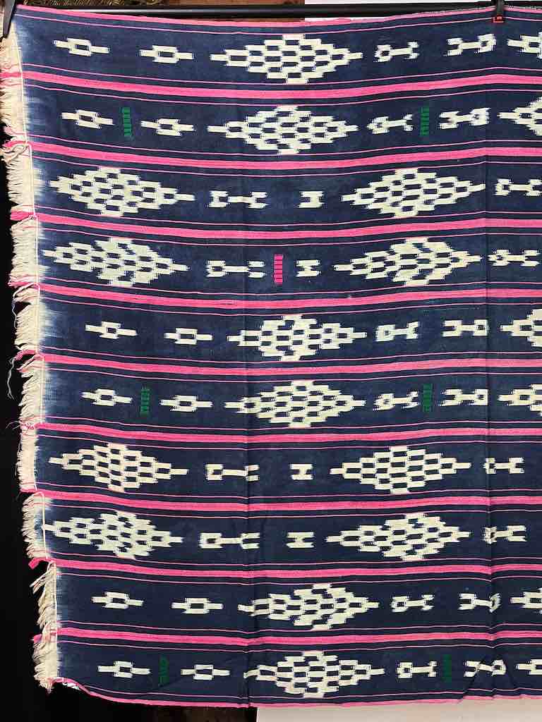 Vintage Baule African Cloth Textile "Wrapper" | 56" x 43"