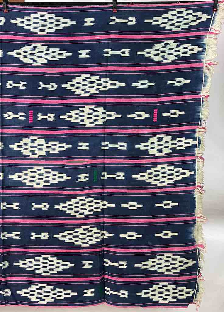 Vintage Baule African Cloth Textile "Wrapper" | 56" x 43"