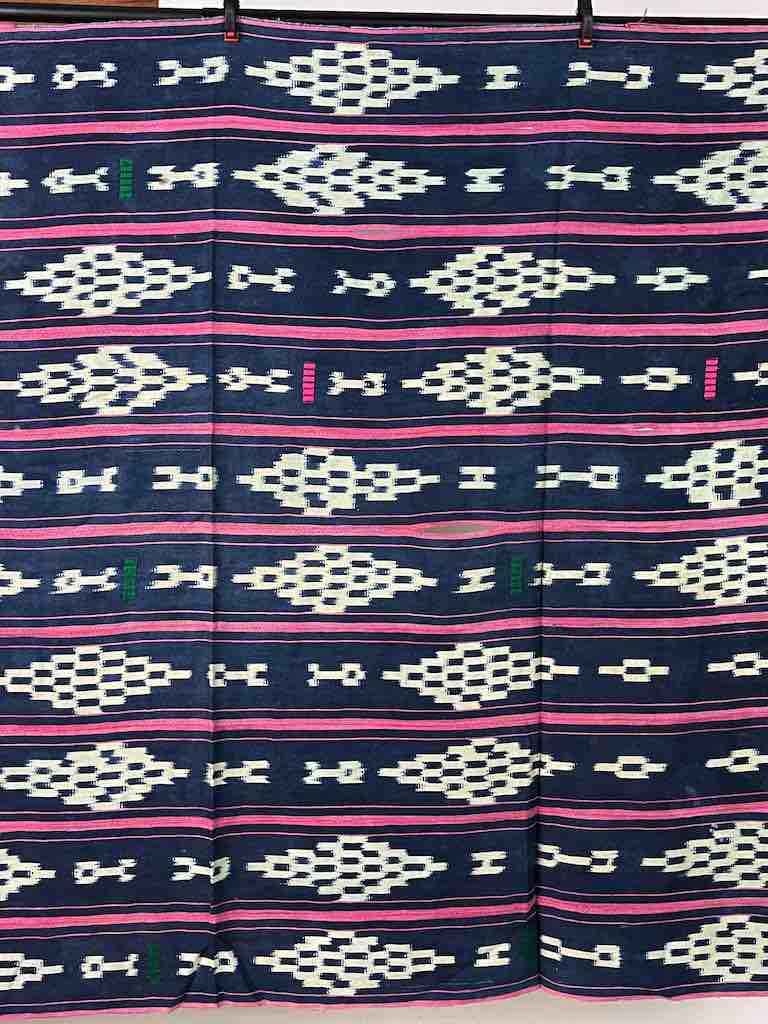 Vintage Baule African Cloth Textile "Wrapper" | 56" x 43"