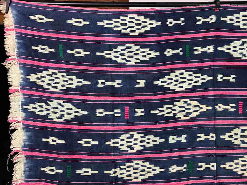 Vintage Baule African Cloth Textile "Wrapper" | 56" x 43"