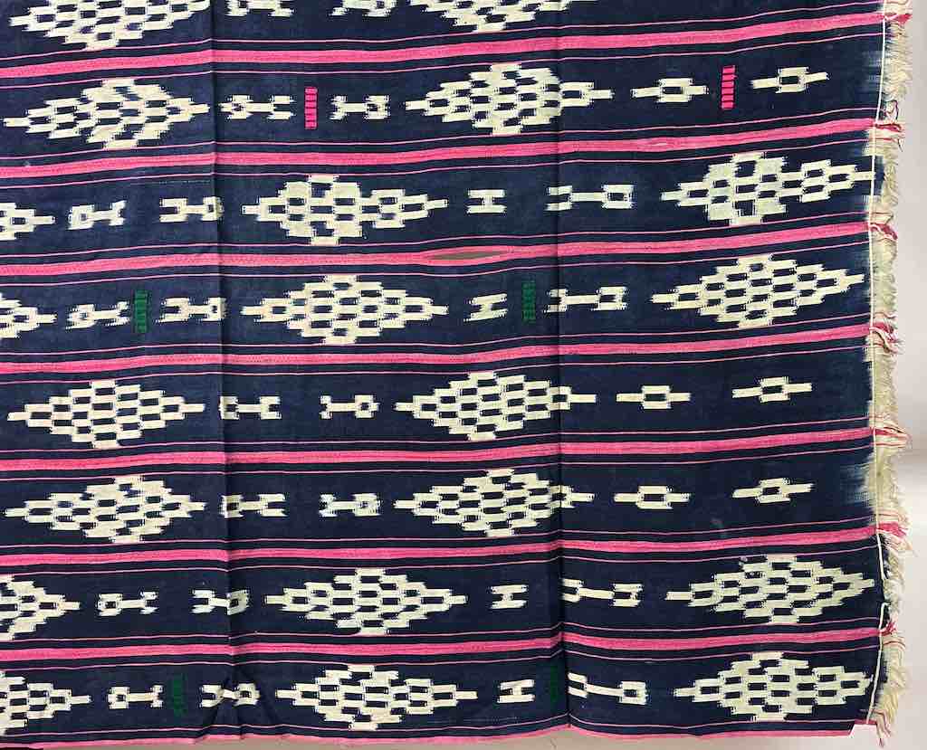Vintage Baule African Cloth Textile "Wrapper" | 56" x 43"