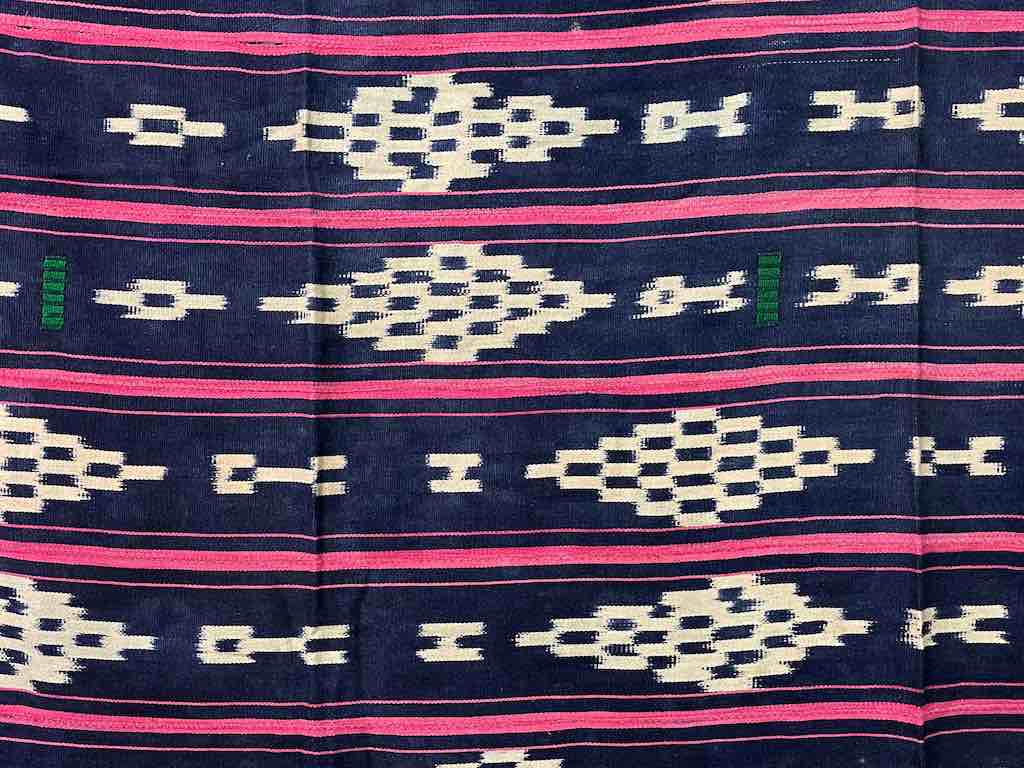 Vintage Baule African Cloth Textile "Wrapper" | 56" x 43"