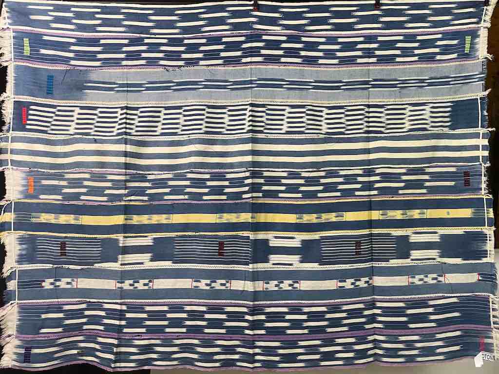 Vintage Baule African Cloth Textile "Wrapper" | 56" x 44"