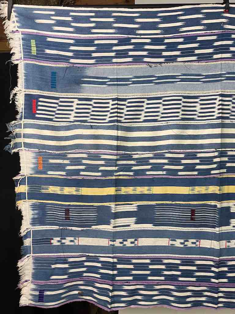 Vintage Baule African Cloth Textile "Wrapper" | 56" x 44"
