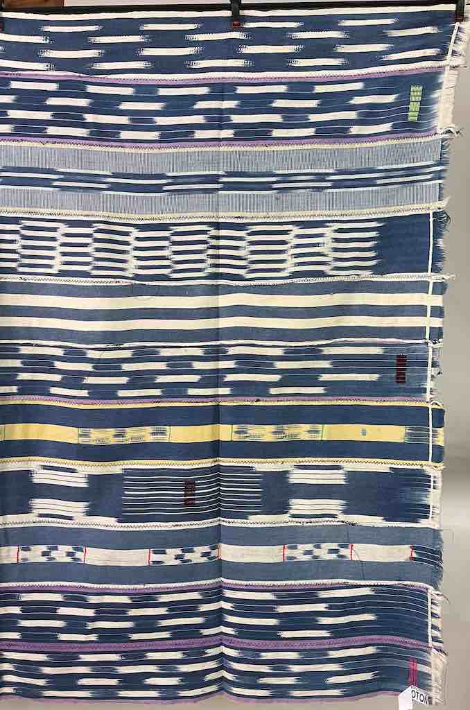 Vintage Baule African Cloth Textile "Wrapper" | 56" x 44"