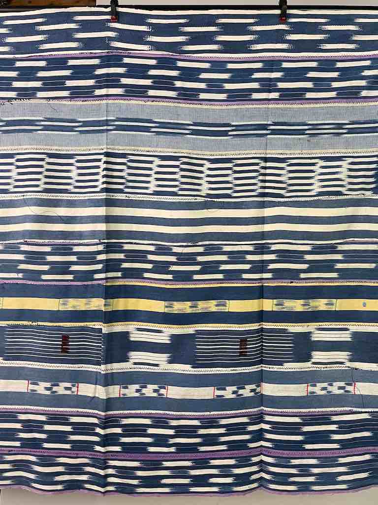 Vintage Baule African Cloth Textile "Wrapper" | 56" x 44"