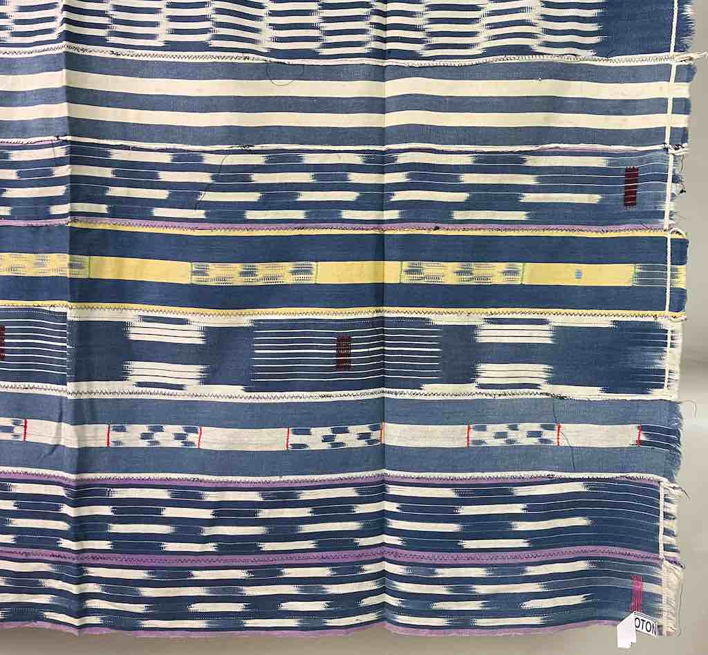 Vintage Baule African Cloth Textile "Wrapper" | 56" x 44"