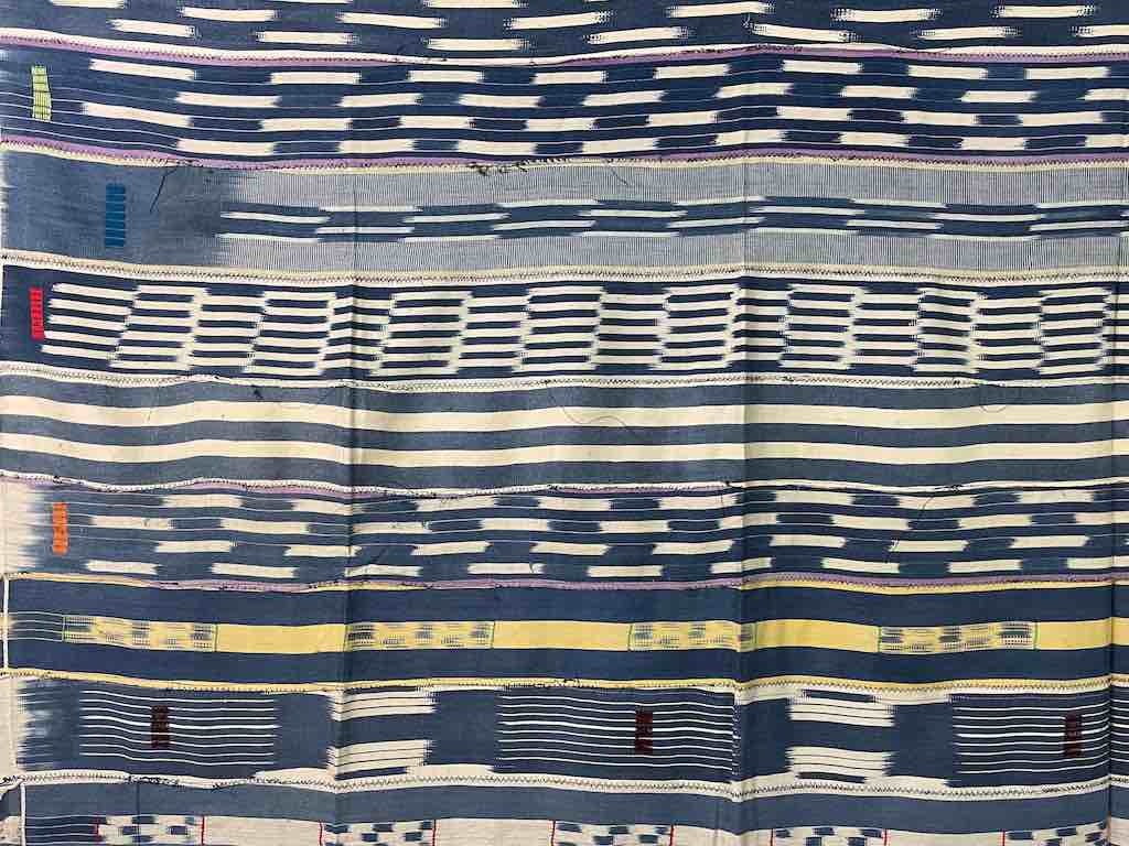 Vintage Baule African Cloth Textile "Wrapper" | 56" x 44"