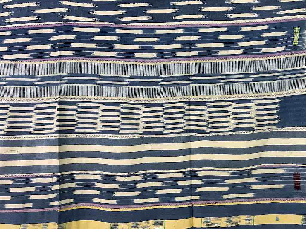 Vintage Baule African Cloth Textile "Wrapper" | 56" x 44"