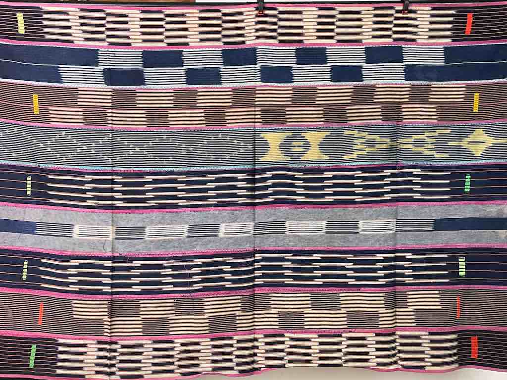 Vintage Baule African Cloth Textile "Wrapper" | 54" x 37"