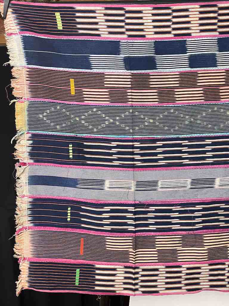 Vintage Baule African Cloth Textile "Wrapper" | 54" x 37"