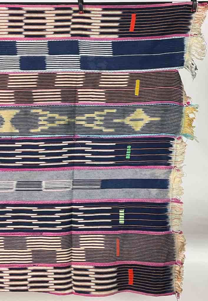 Vintage Baule African Cloth Textile "Wrapper" | 54" x 37"