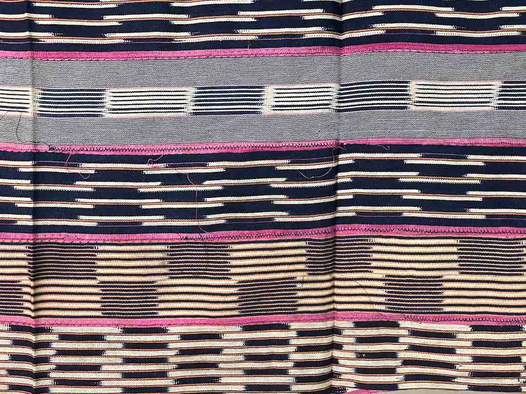 Vintage Baule African Cloth Textile "Wrapper" | 54" x 37"