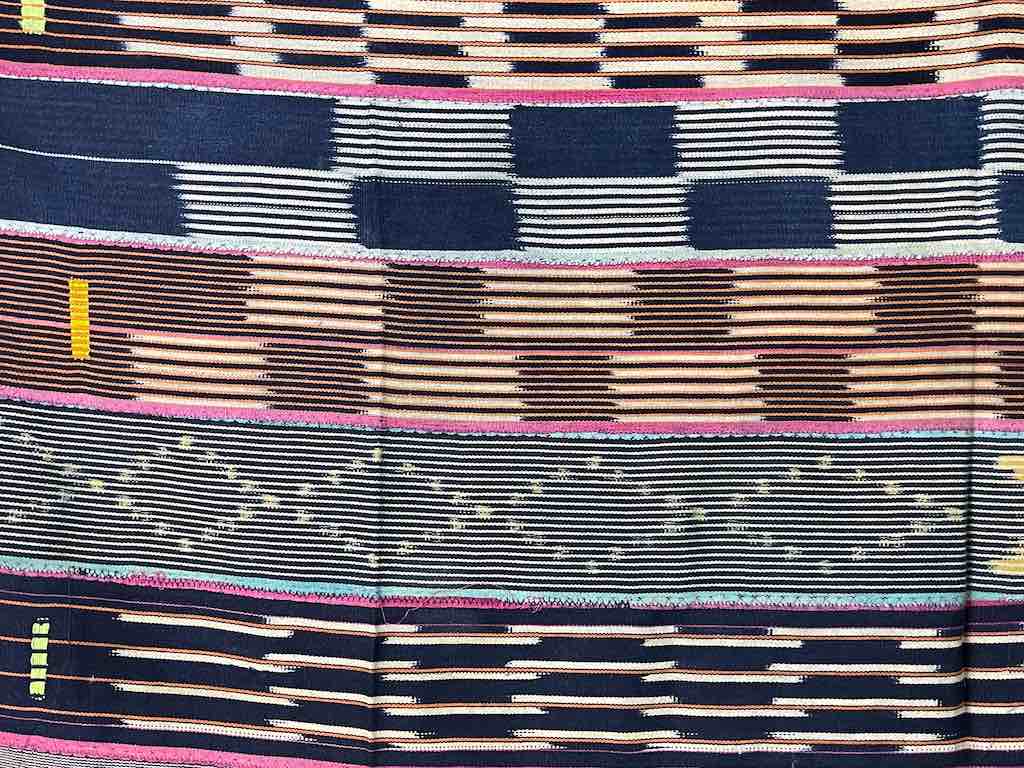Vintage Baule African Cloth Textile "Wrapper" | 54" x 37"