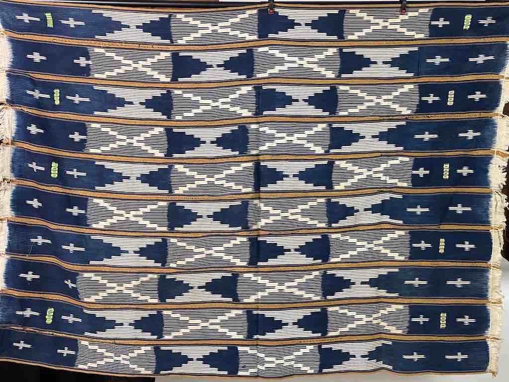 Vintage Baule African Cloth Textile "Wrapper" | 56" x 43"