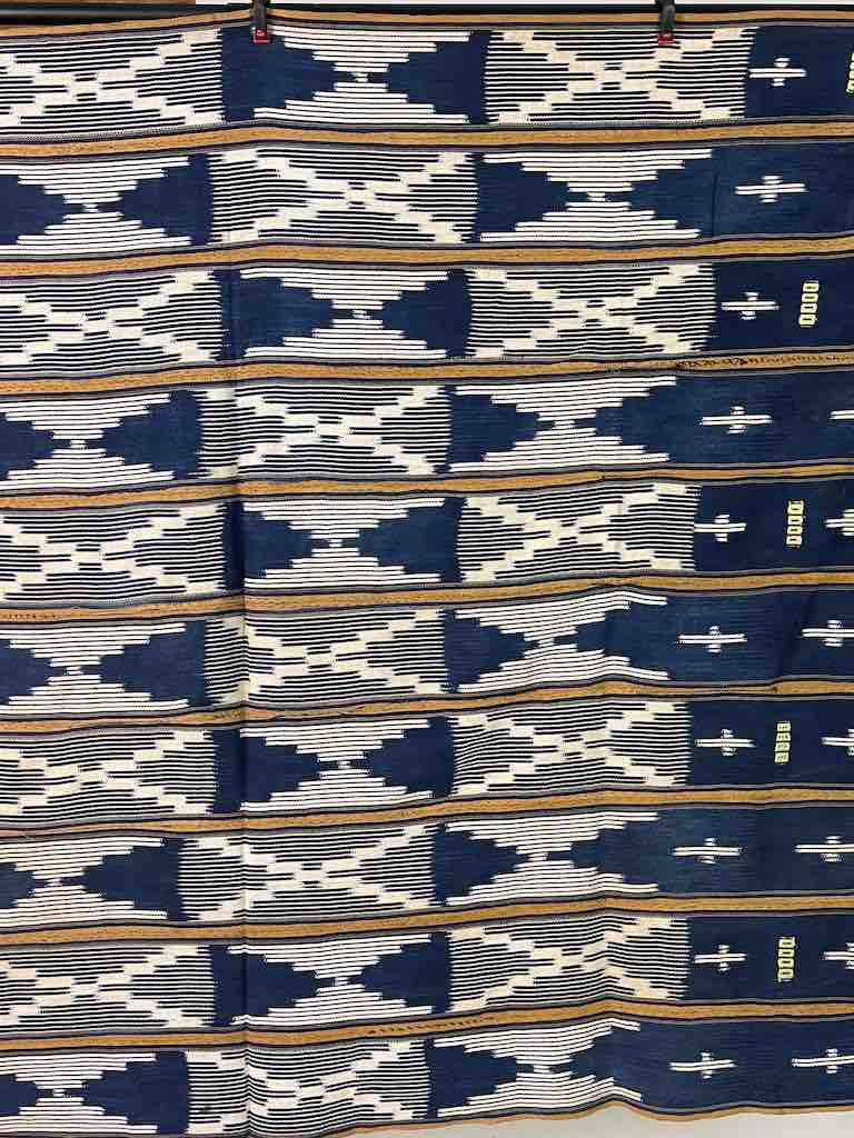 Vintage Baule African Cloth Textile "Wrapper" | 56" x 43"