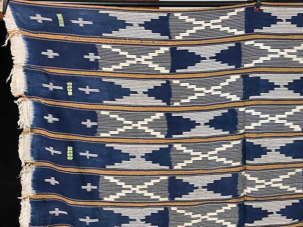 Vintage Baule African Cloth Textile "Wrapper" | 56" x 43"