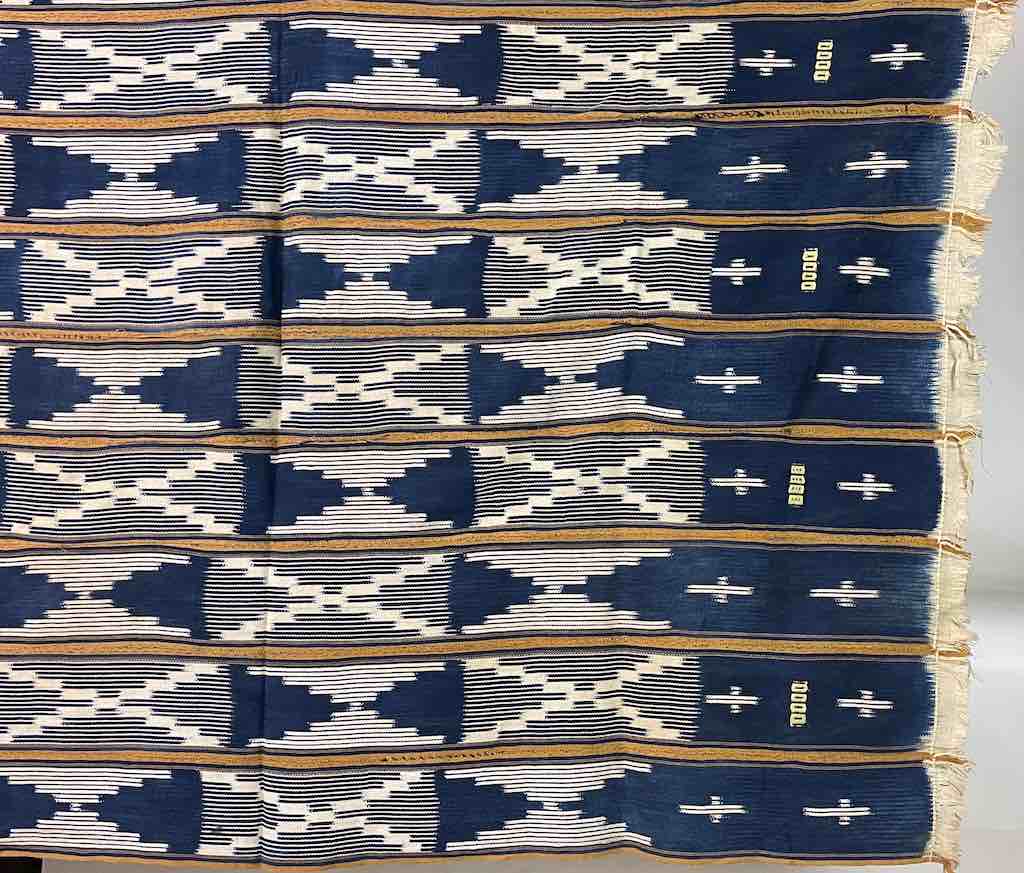 Vintage Baule African Cloth Textile "Wrapper" | 56" x 43"