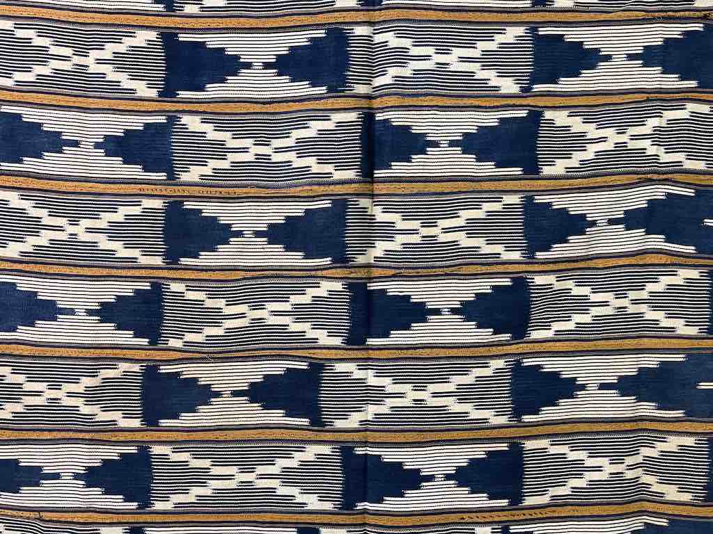 Vintage Baule African Cloth Textile "Wrapper" | 56" x 43"