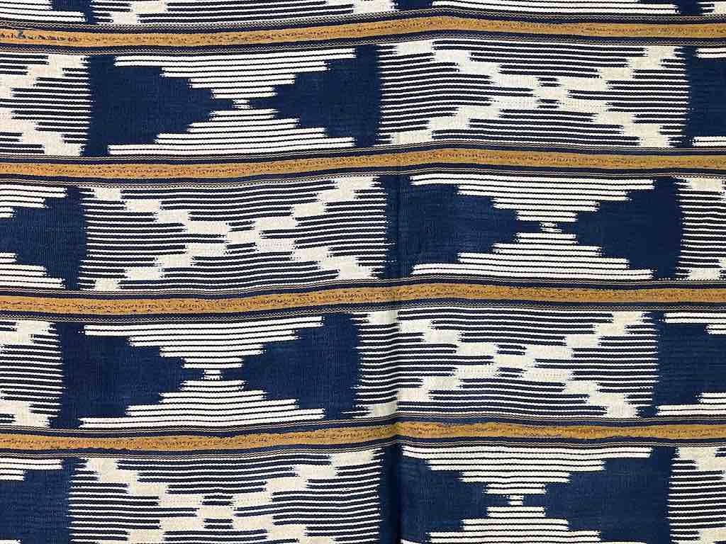 Vintage Baule African Cloth Textile "Wrapper" | 56" x 43"