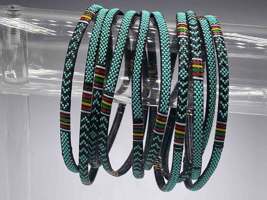 Thin Finest Design Recycled Plastic Bracelet - 3 Colors