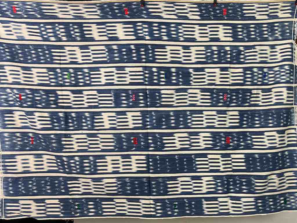 Vintage Baule African Cloth Textile "Wrapper" | 54" x 39"