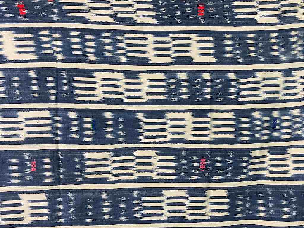 Vintage Baule African Cloth Textile "Wrapper" | 54" x 39"