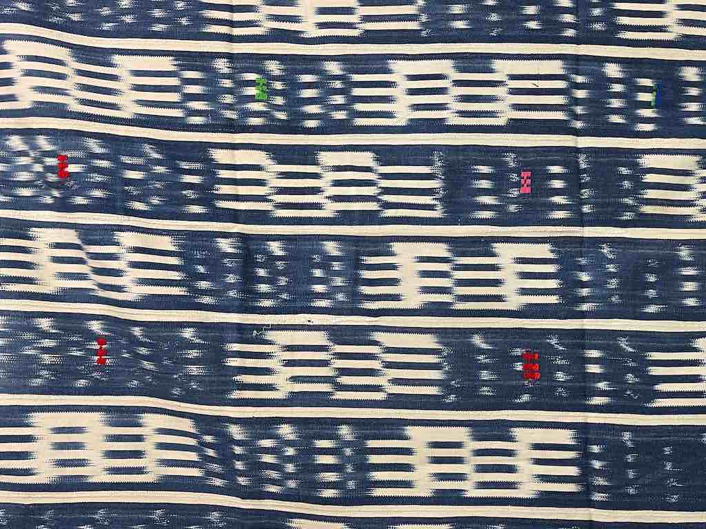 Vintage Baule African Cloth Textile "Wrapper" | 54" x 39"