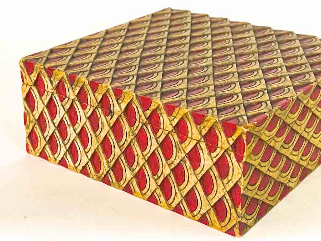 Dragon Skin Design - Square Soapstone Trinket Decor Box