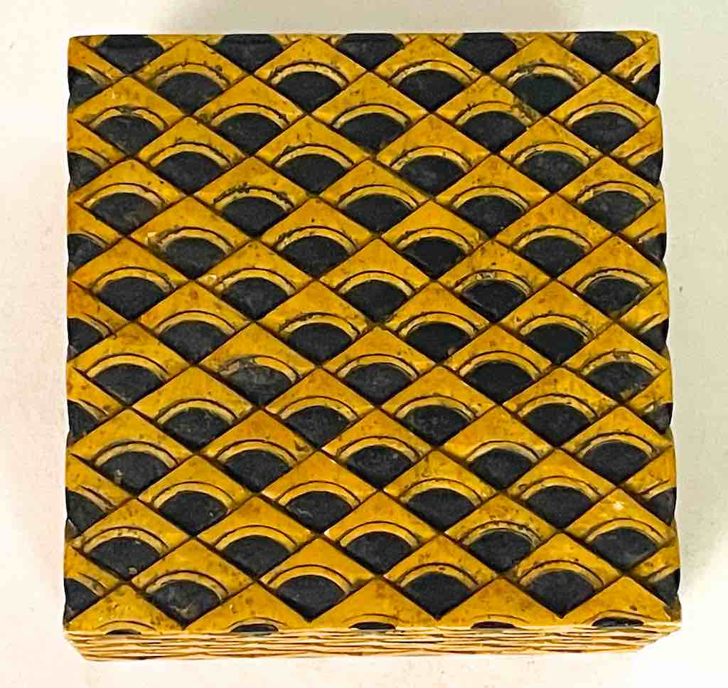 Dragon Skin Design - Square Soapstone Trinket Decor Box