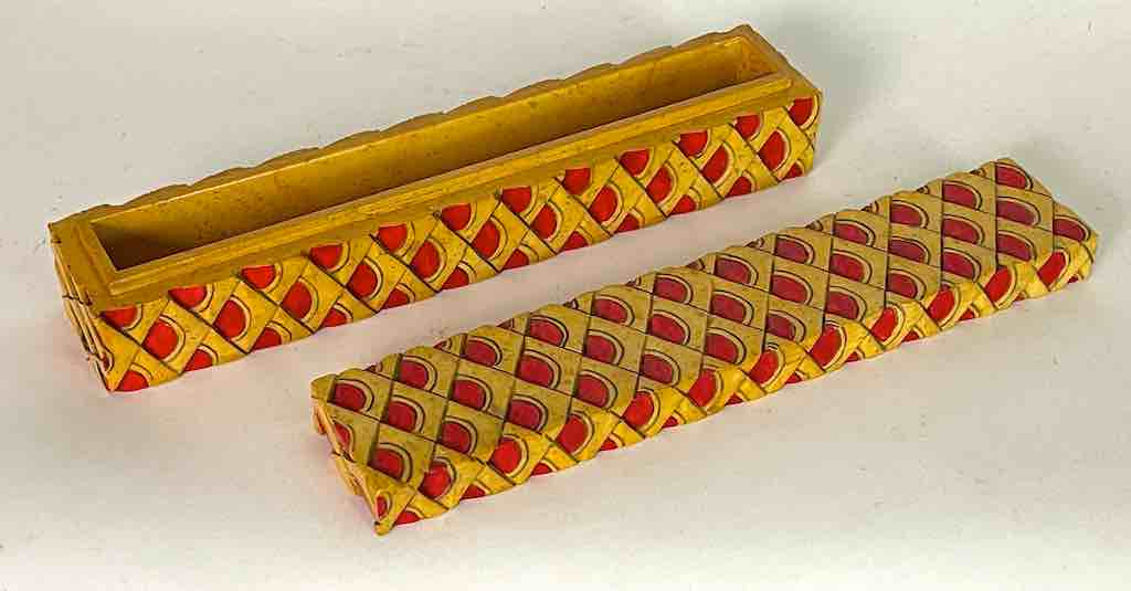 Dragon Skin Design - Long Soapstone Trinket Decor Pencil Box
