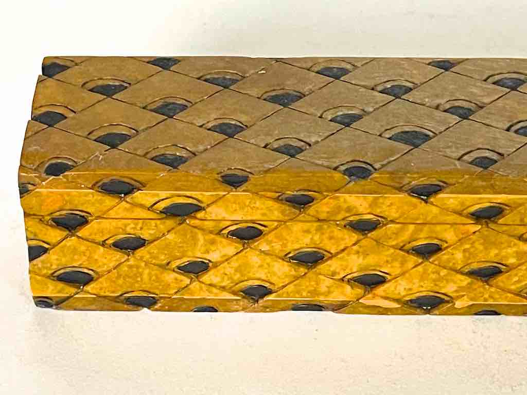 Dragon Skin Design - Long Soapstone Trinket Decor Pencil Box