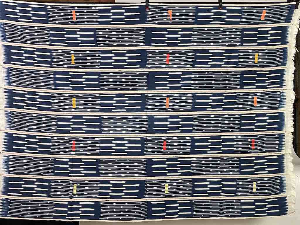 Vintage Baule African Cloth Textile "Wrapper" | 53" x 41"