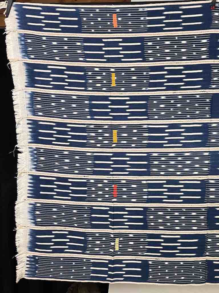 Vintage Baule African Cloth Textile "Wrapper" | 53" x 41"