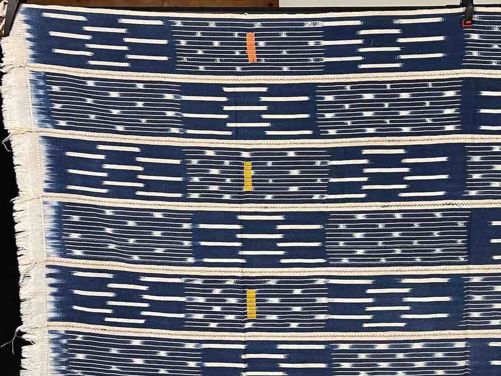 Vintage Baule African Cloth Textile "Wrapper" | 53" x 41"